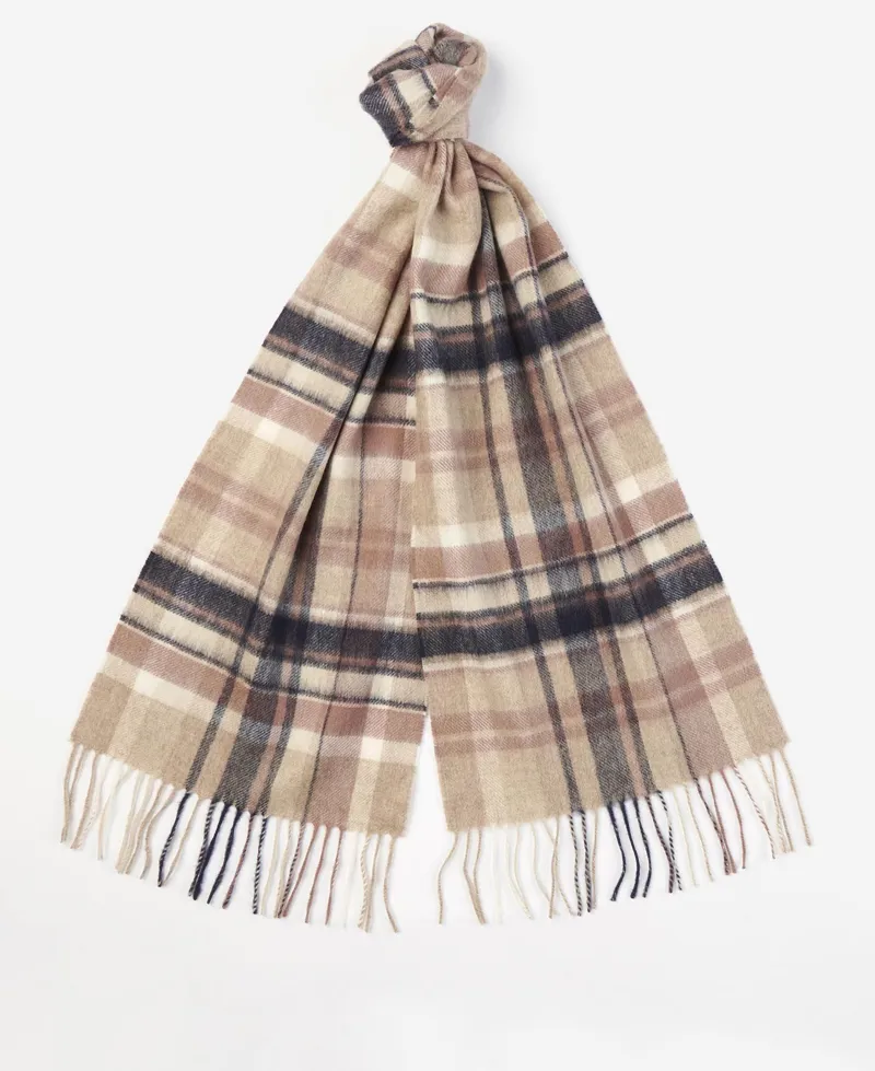 Barbour Vintage Plaid Scarf in Rosewood